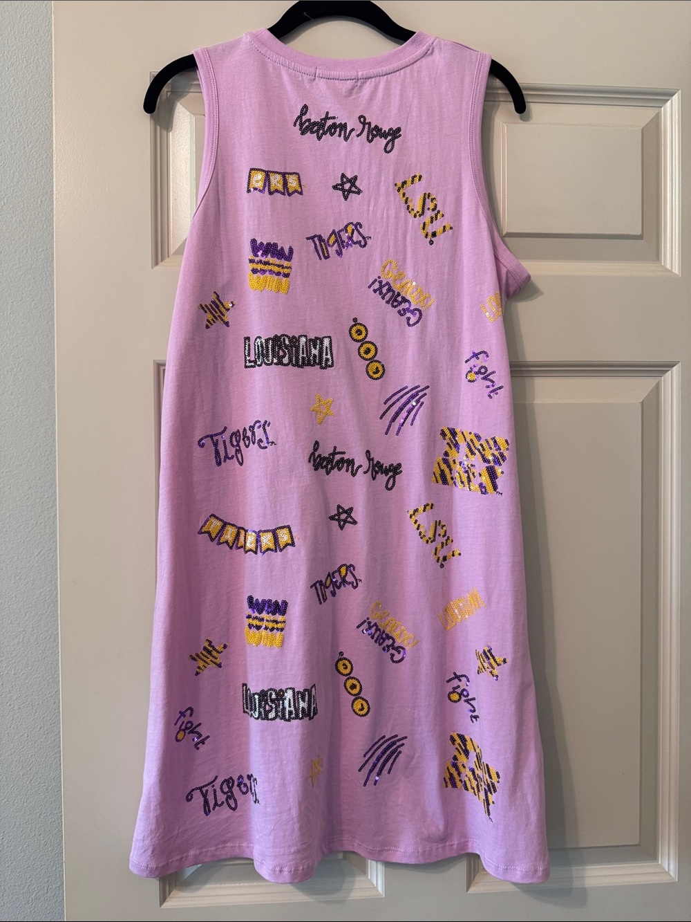 LSU Tigers sequin dress - lavender - Stewart Simmons - Picture 5 of 5